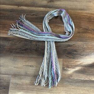 2 Chic Multicolor Knit Scarf